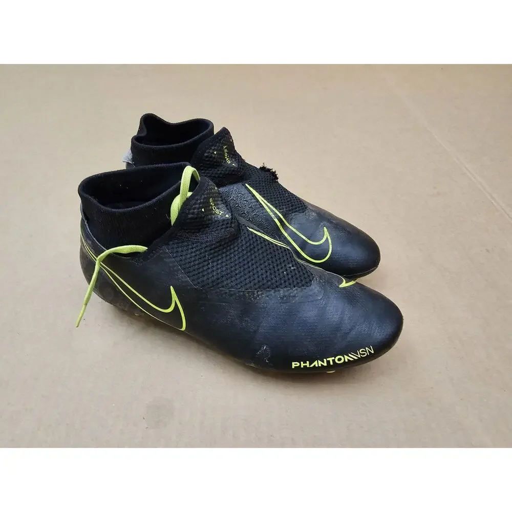 Nike Phantom Academy Artificial Grass Mens 8 Black Volt Soccer Cleats AO3258-007